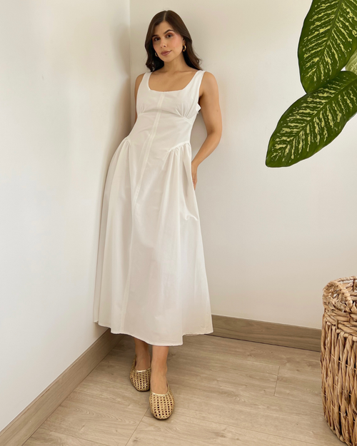 VESTIDO PRIMIA T.161 BLANCO