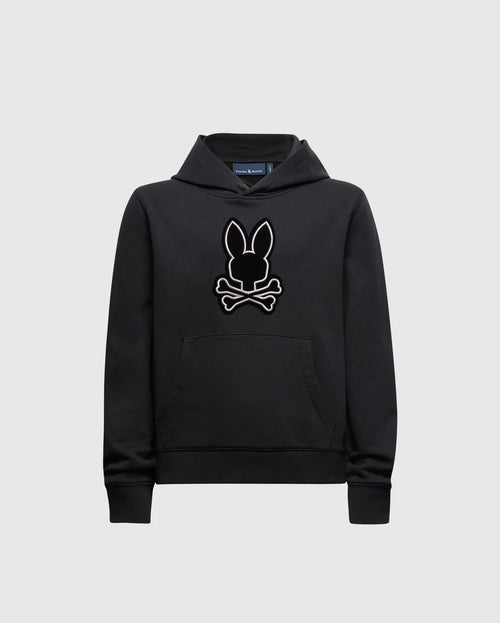 psycho bunny sudadera niño con capucha negro