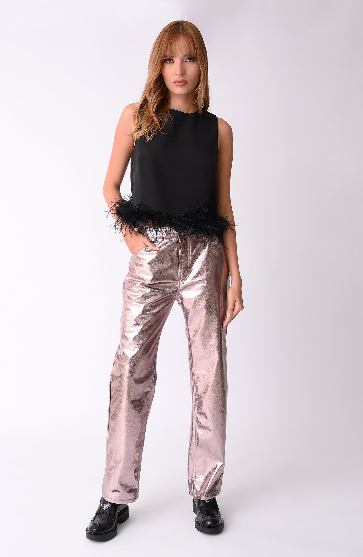 PANTALON PRIMIA DAMA ARENA METALIZADO