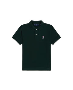 psycho bunny polo manga corta niño clasico verde