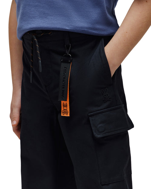 PSYCHO BUNNY PANTALON NIÑO NEGRO