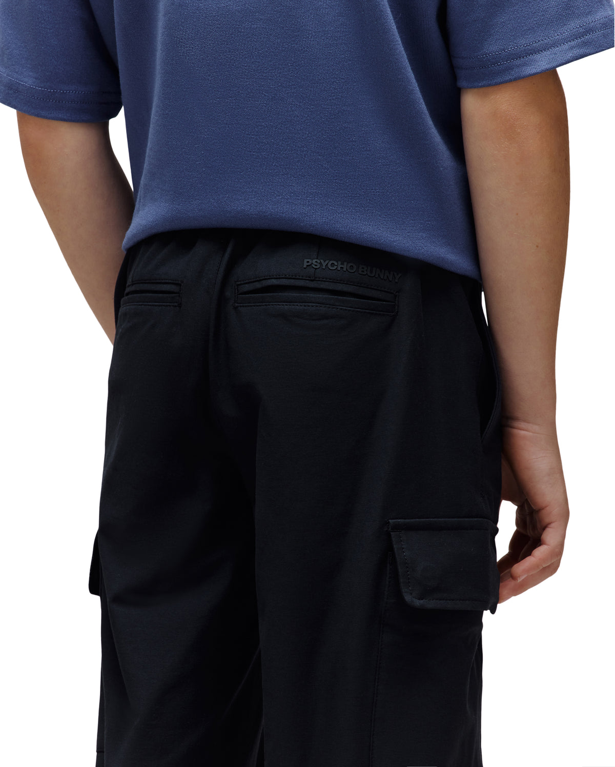 PSYCHO BUNNY PANTALON NIÑO NEGRO