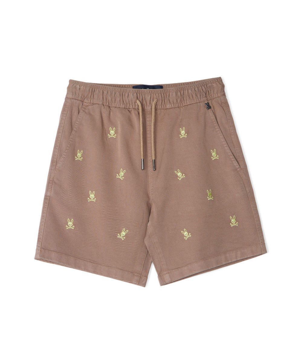 PSYCHO BUNNY BERMUDA NIÑO FANTASIA MARRON