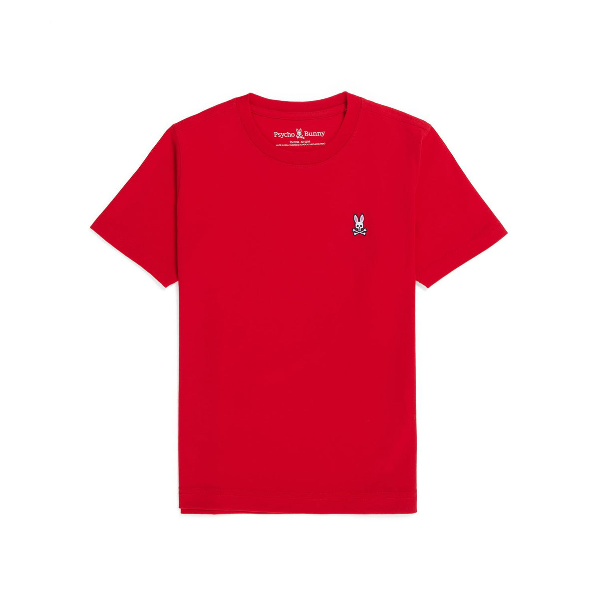 PSYCHO BUNNY CAMISETA NIÑO CUELLO REDONDO ROJO