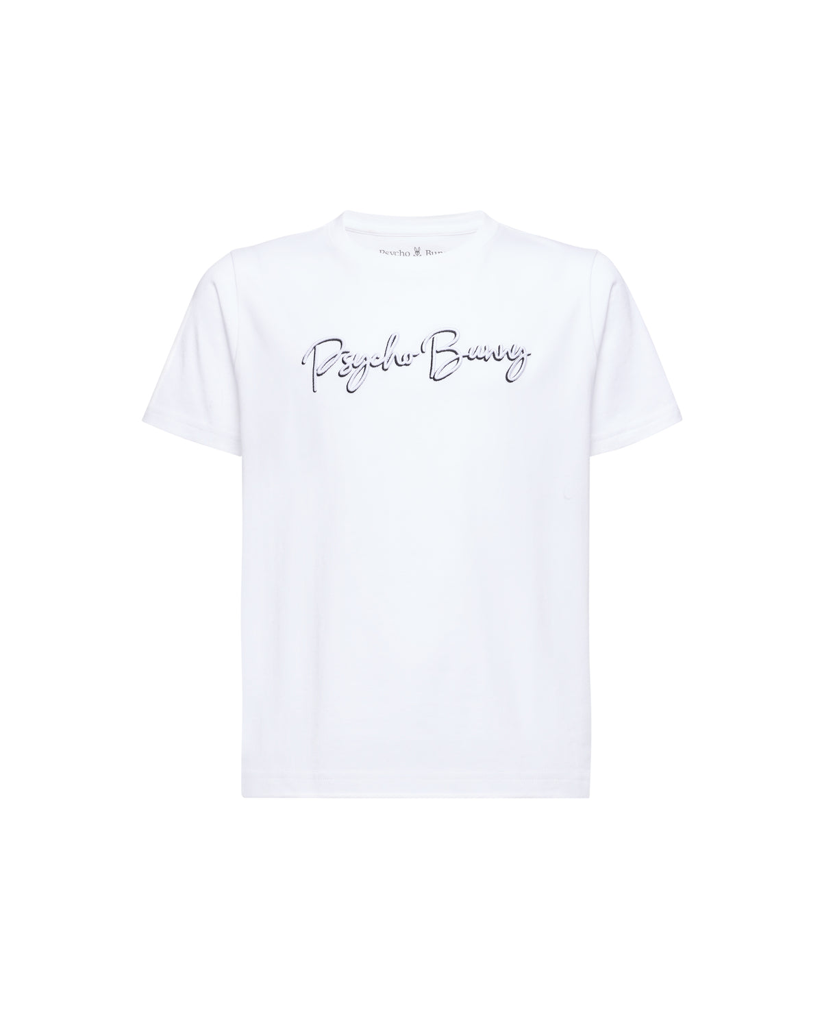 PSYCHO BUNNY CAMISETA NIÑO CUELLO REDONDO BLANCO