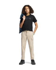 Camiseta Con Logo En Texto Bordado Berni Para Niño