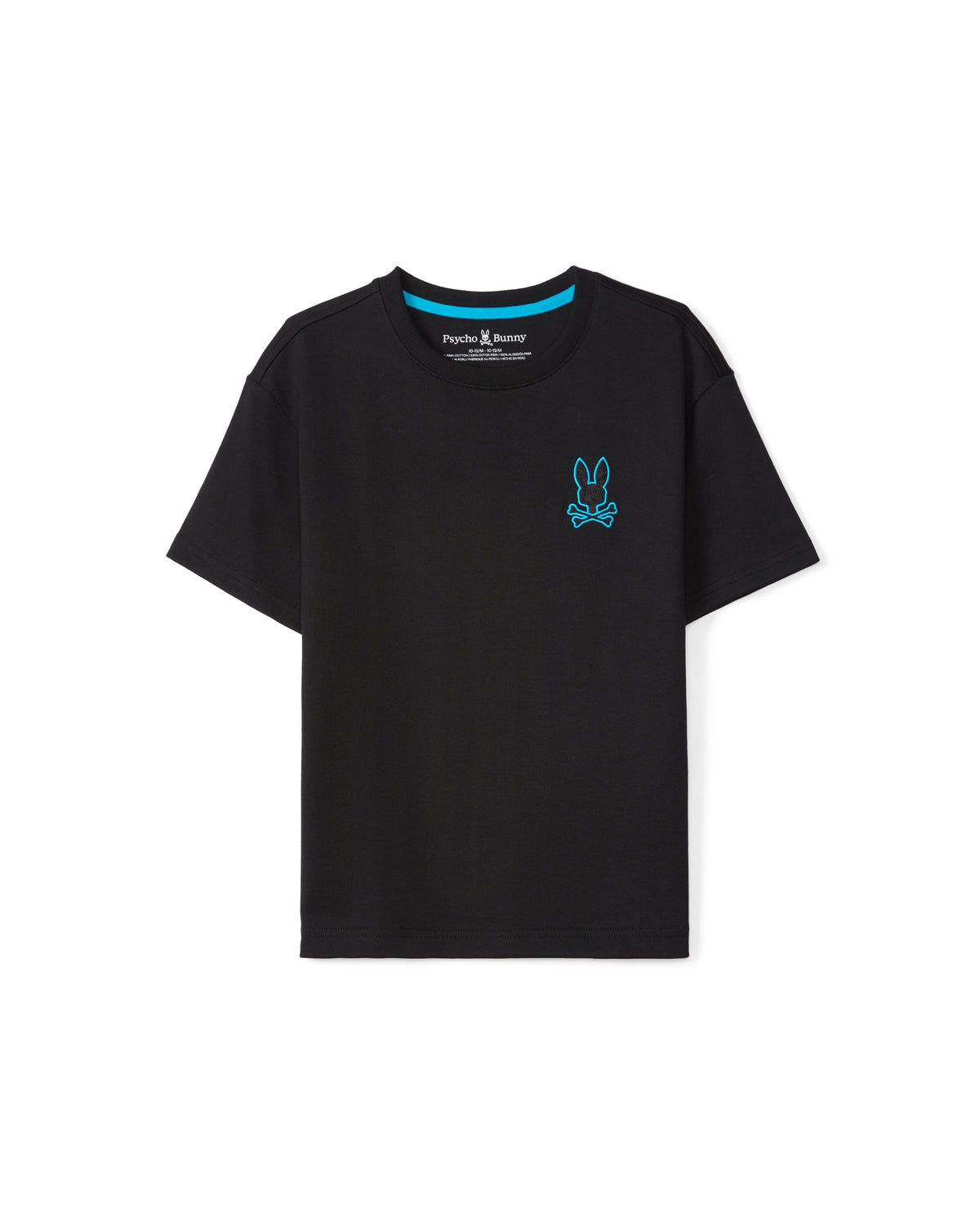 PSYCHO BUNNY CAMISETA NIÑO CUELLO REDONDO NEGRO