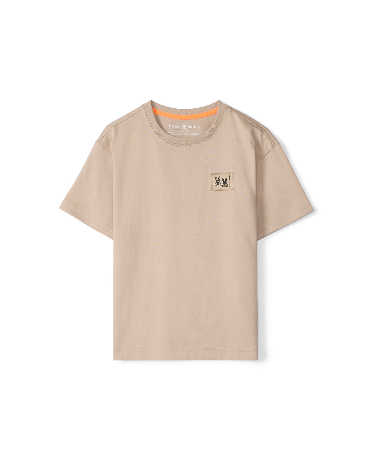 PSYCHO BUNNY CAMISETA NIÑO CUELLO REDONDO BEIGE