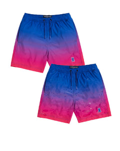 psycho bunny pantaloneta de baño niño hidrocrómico rojo