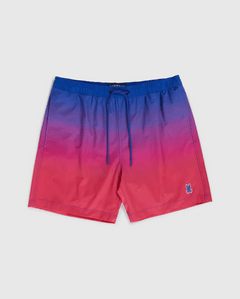 psycho bunny pantaloneta de baño niño hidrocrómico rojo