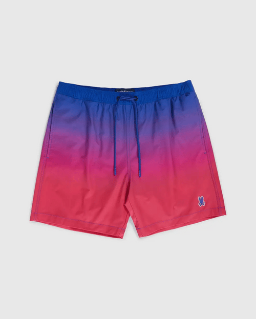 psycho bunny pantaloneta de baño niño hidrocrómico rojo