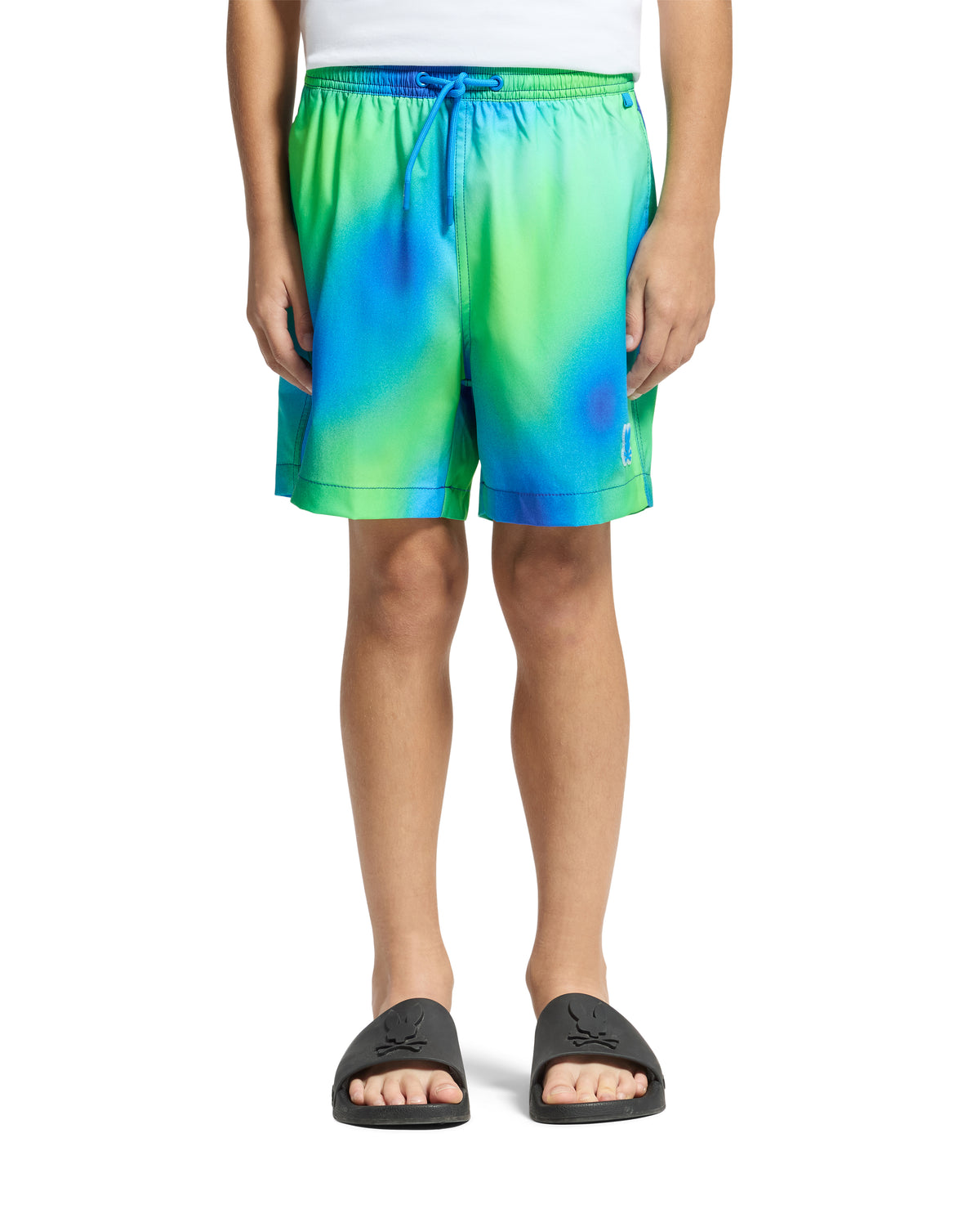 PSYCHO BUNNY PANTALONETA DE BAÑO NIÑO FANTASIA VERDE
