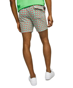 psycho bunny pantaloneta de baño niño fantasia verde