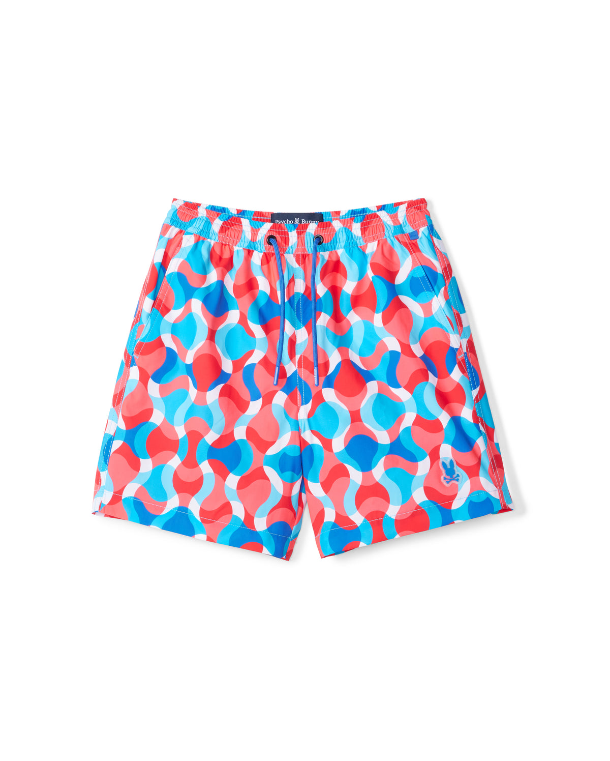 PSYCHO BUNNY PANTALONETA DE BAÑO NIÑO FANTASIA ROJO