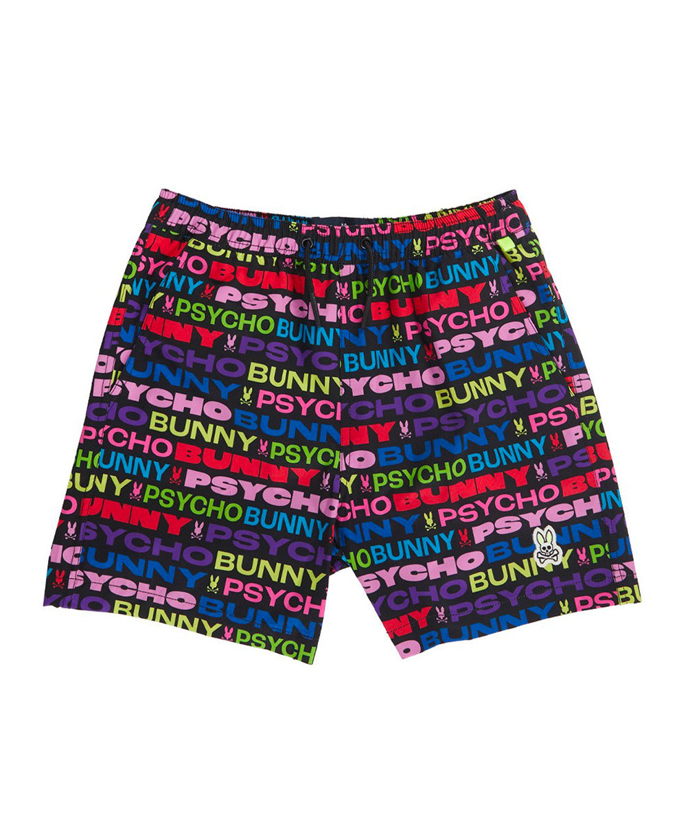 PSYCHO BUNNY PANTALONETA DE BAÑO NIÑO FANTASIA NEGRO