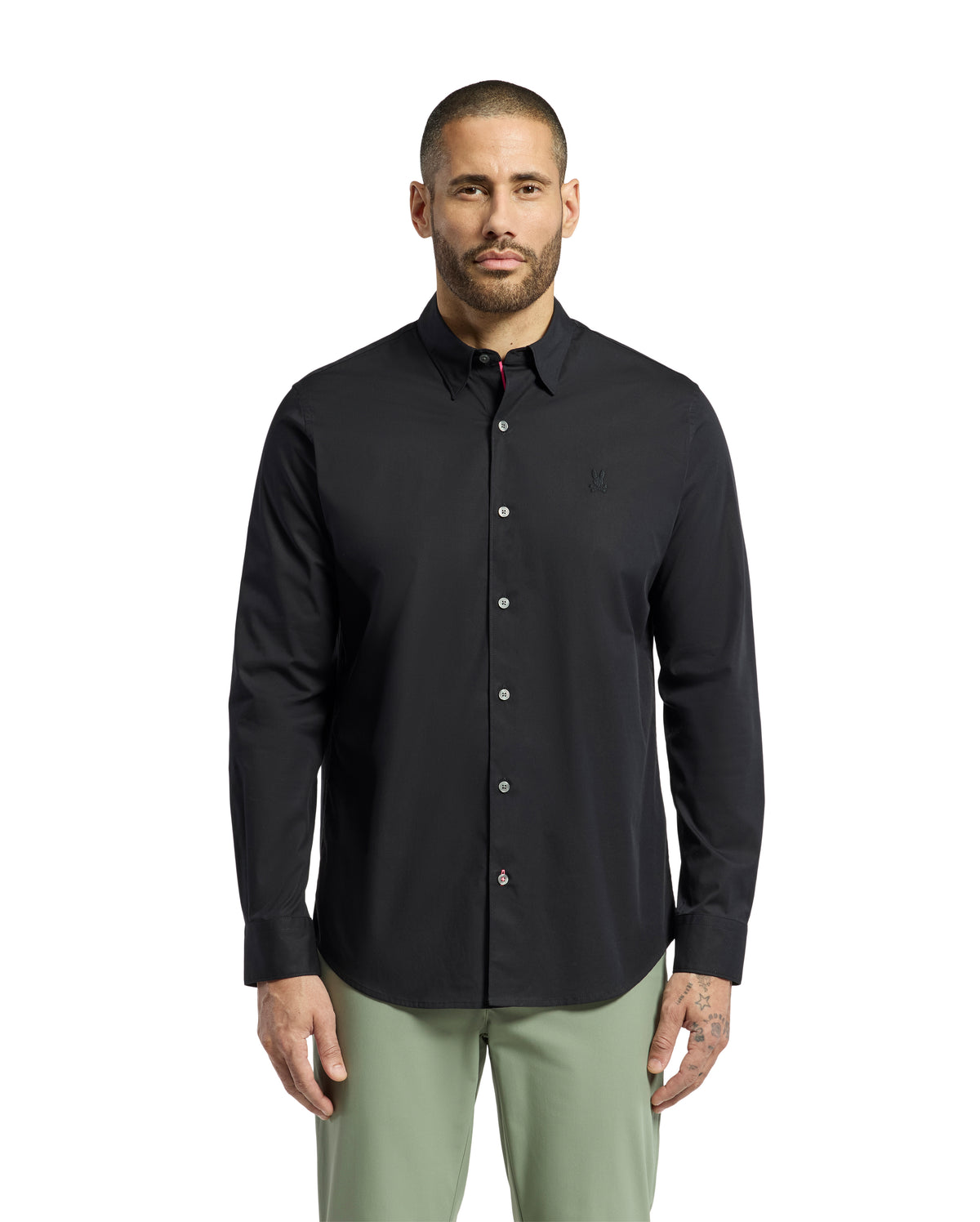 PSYCHO BUNNY CAMISAS FANTASIA HOMBRE NEGRO B6C351E200BLK