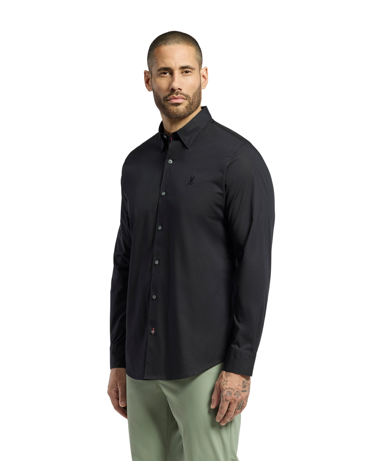 PSYCHO BUNNY CAMISAS FANTASIA HOMBRE NEGRO B6C351E200BLK