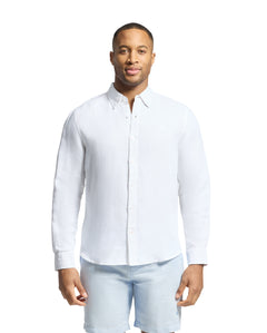 Camisa Manga Larga De Mezcla De Lino Phillip Para Caballero