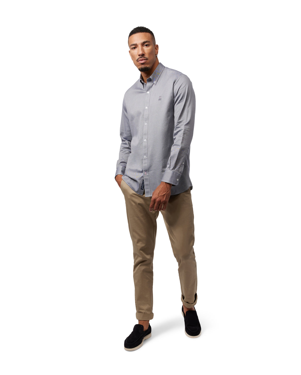 PSYCHO BUNNY CAMISAS FANTASIA HOMBRE GRIS B6C473Z1PCGRY