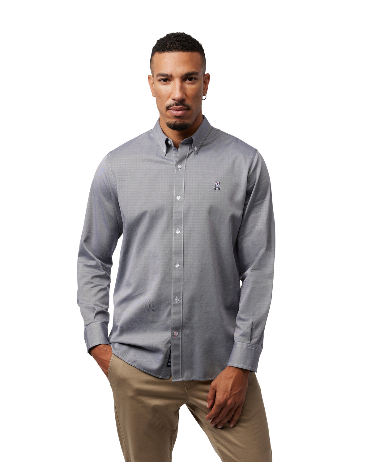 PSYCHO BUNNY CAMISAS FANTASIA HOMBRE GRIS B6C473Z1PCGRY