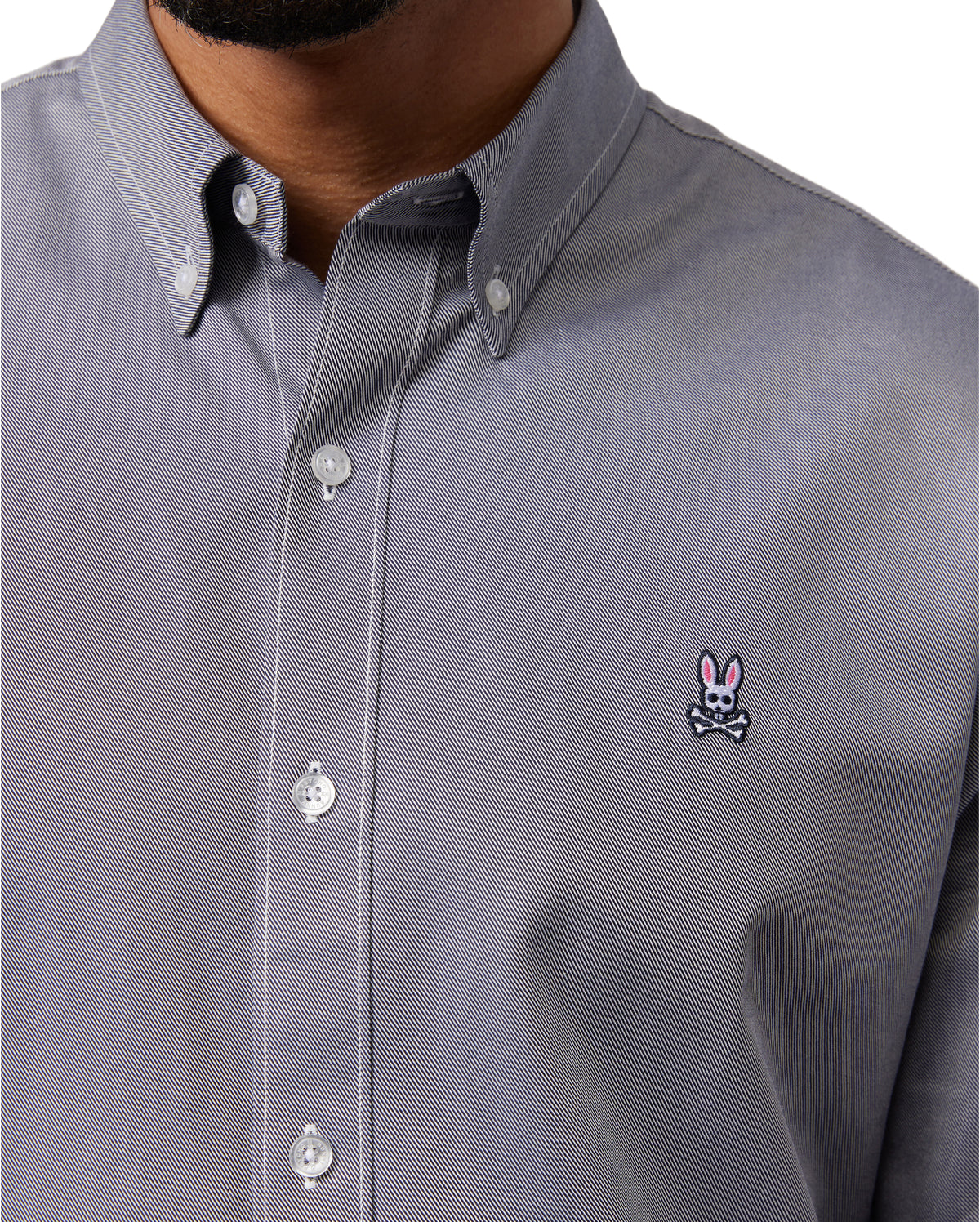 PSYCHO BUNNY CAMISAS FANTASIA HOMBRE GRIS B6C473Z1PCGRY