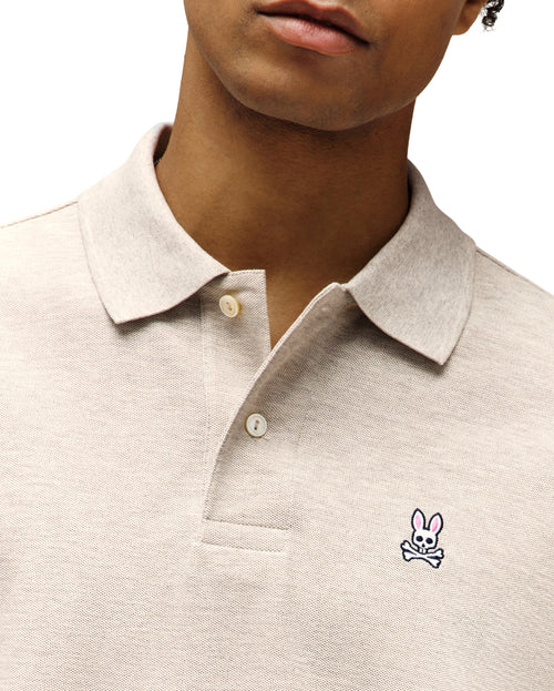 PSYCHO BUNNY CAMISETA TIPO POLO HOMBRE BEIGE