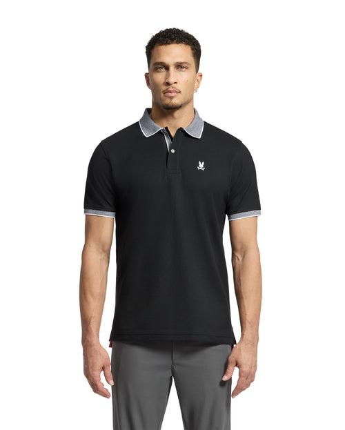 Polo Con Cuello Con Micro Rayas Jonas Para Caballero