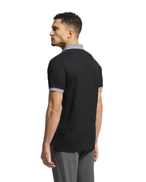 Polo Con Cuello Con Micro Rayas Jonas Para Caballero