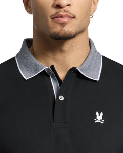 Polo Con Cuello Con Micro Rayas Jonas Para Caballero