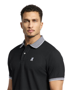Polo Con Cuello Con Micro Rayas Jonas Para Caballero