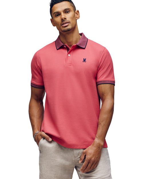 Polo Con Cuello Con Micro Rayas Jonas Para Caballero