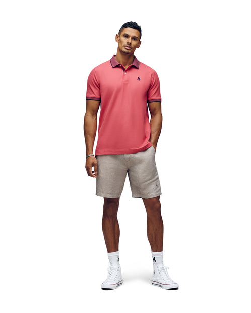 Polo Con Cuello Con Micro Rayas Jonas Para Caballero