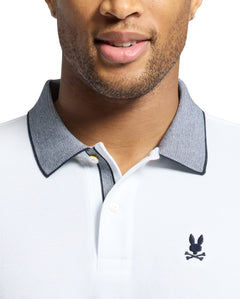 Polo Con Cuello Con Micro Rayas Jonas Para Caballero