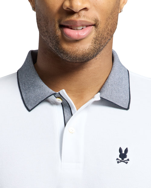 Polo Con Cuello Con Micro Rayas Jonas Para Caballero