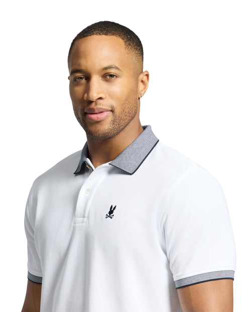 Polo Con Cuello Con Micro Rayas Jonas Para Caballero