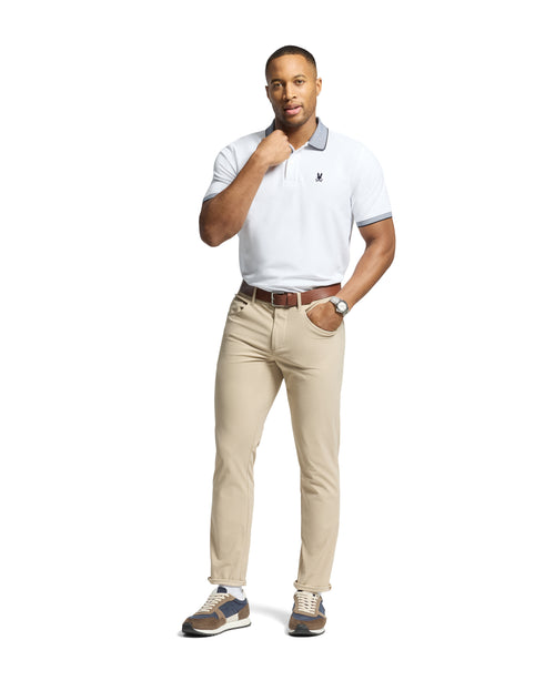 Polo Con Cuello Con Micro Rayas Jonas Para Caballero