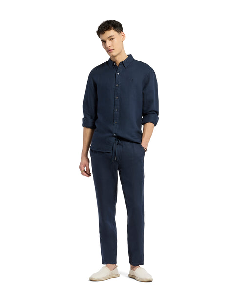 Pantalón De Mezcla De Lino Con Cordón Fate Para Caballero