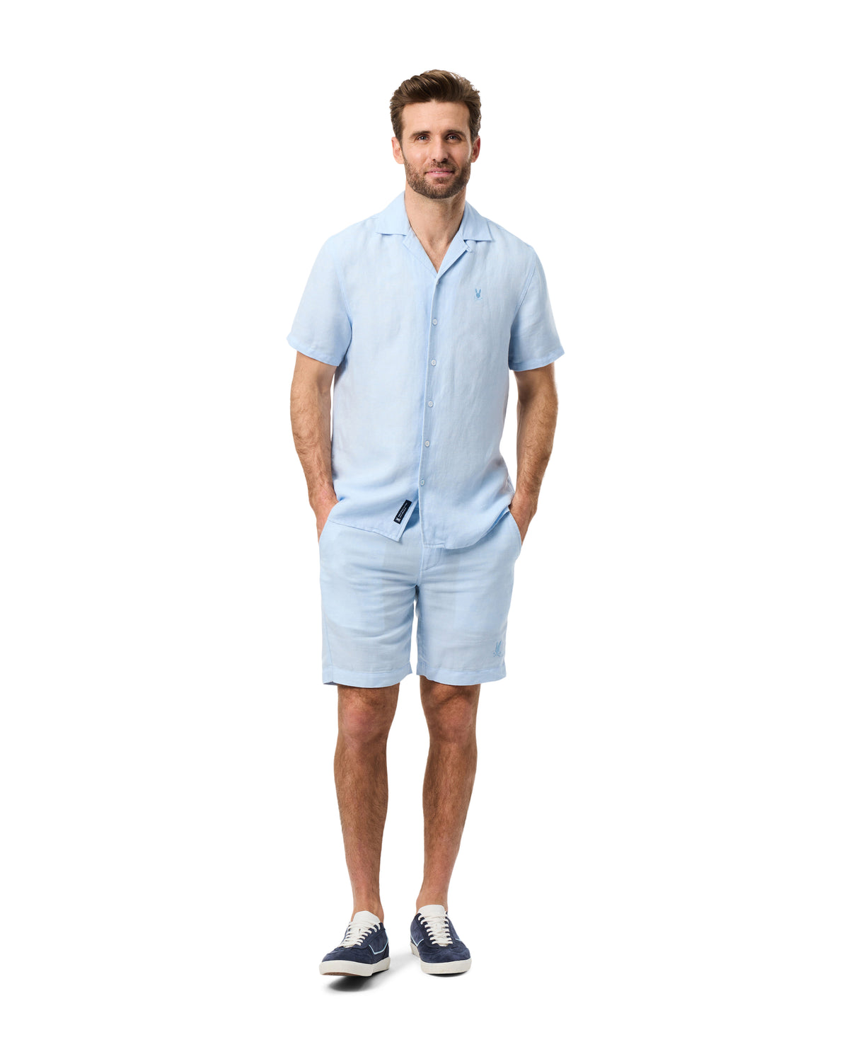 PSYCHO BUNNY CAMISAS FANTASIA HOMBRE AZUL B6Q148C200WNR