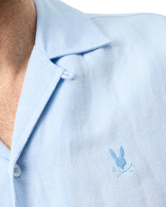 Camisa Manga Corta De Mezcla De Lino Win