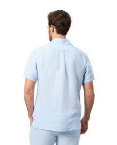 Camisa Manga Corta De Mezcla De Lino Win