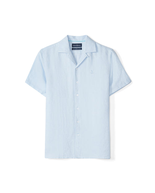 Camisa Manga Corta De Mezcla De Lino Win