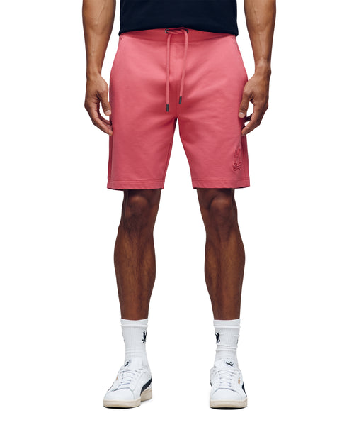 Bermuda Micro French Terry Deportiva Levanzo Bordada Para Caballero