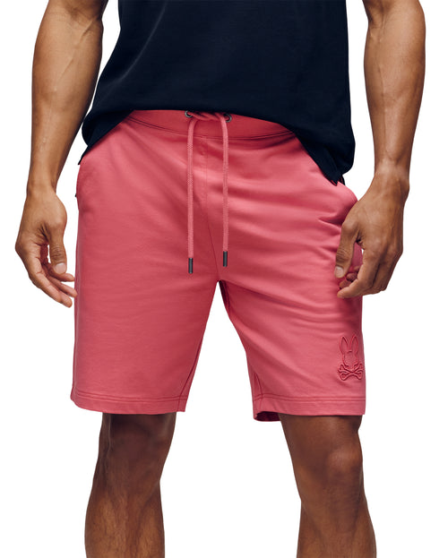 Bermuda Micro French Terry Deportiva Levanzo Bordada Para Caballero