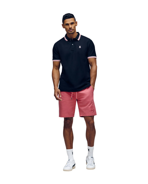 Bermuda Micro French Terry Deportiva Levanzo Bordada Para Caballero