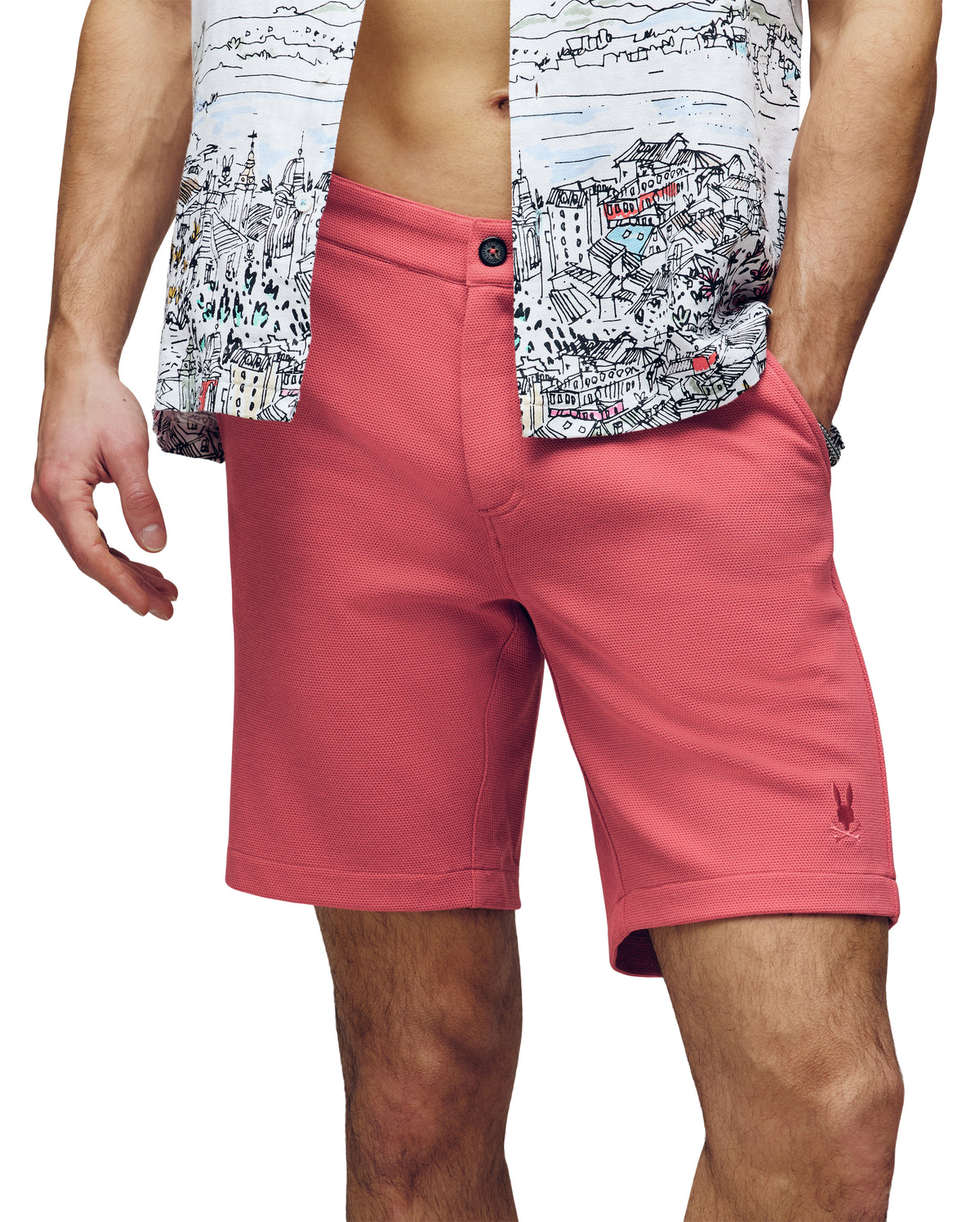 PSYCHO BUNNY BERMUDAS FANTASIA HOMBRE NARANJA B6R585F200RBQ