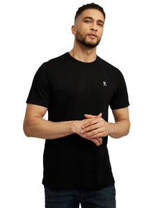 PSYCHO BUNNY CAMISETA HOMBRE CUELLO REDONDO NEGRO