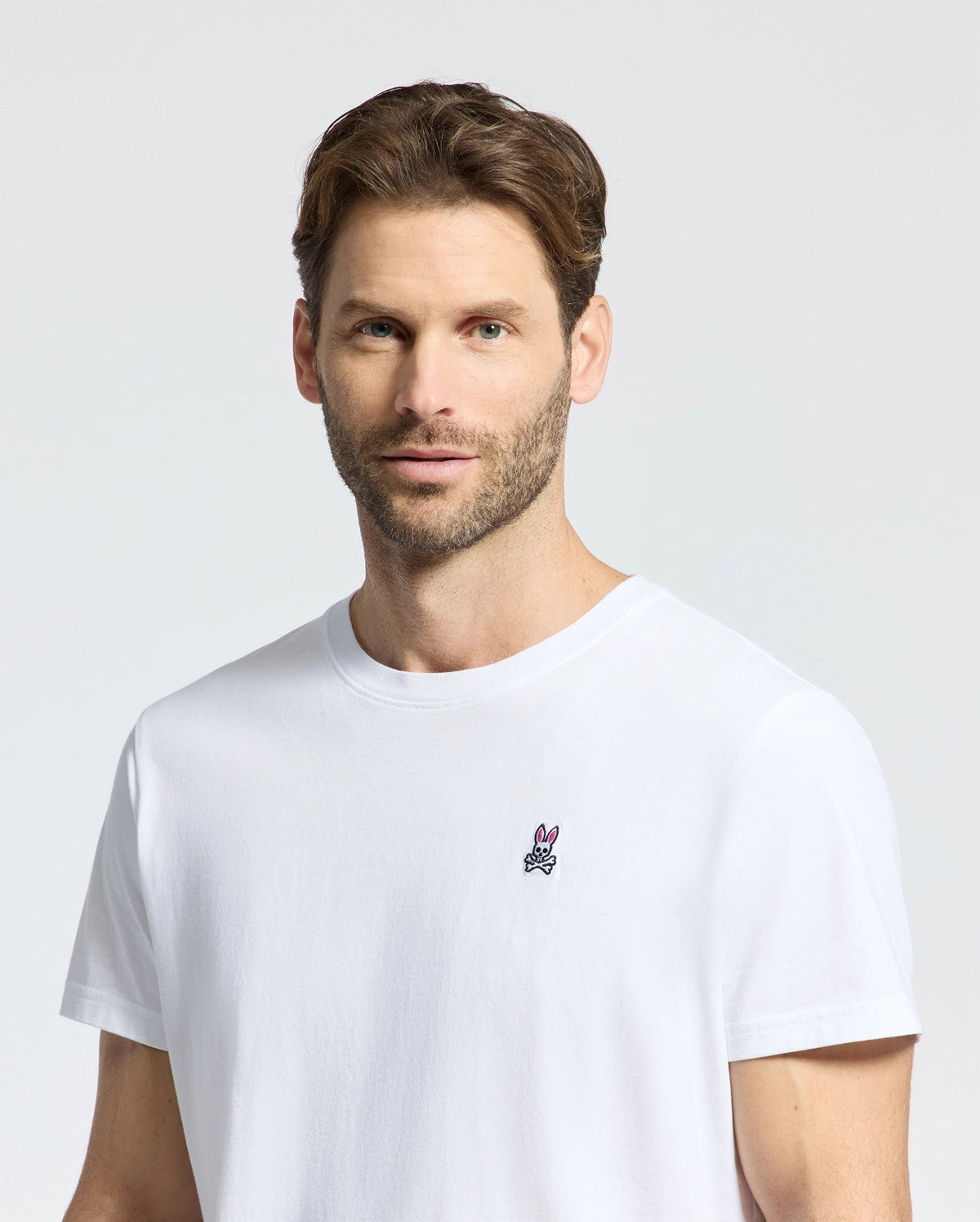 PSYCHO BUNNY CAMISETA HOMBRE CUELLO REDONDO BLANCO