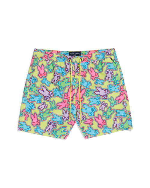 psycho bunny traje de baño fantasia hombre verde b6w119b2swsfy