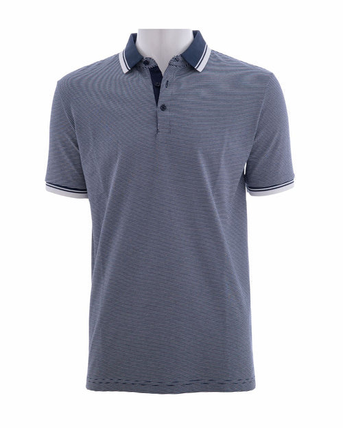 Polo P/H M/C Carven Para Hombre Color Azul Cv-Z31-140-Dknv