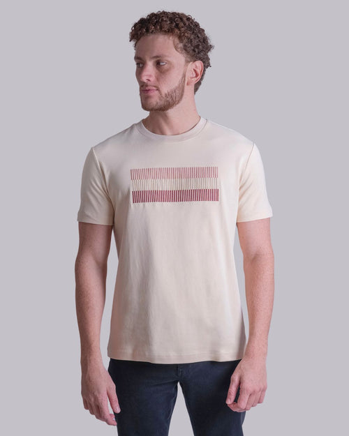 T-Shirt P/H M/C Carven Para Hombre Color Blanco Cv-Z30-396-Ot